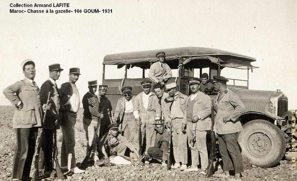 PERIODE MAROCAINE 1928 1930 LAFITE A- 332- Chasse a la gazelle.jpg